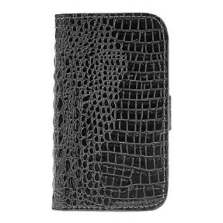 Crocodile Print PU Leather Flip Cover Case for Samsung Galaxy S3 Mini I8190