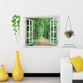 Landscape Path in Woods Wall Stickers