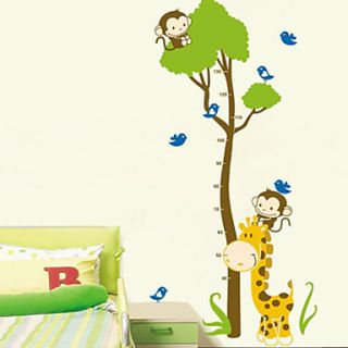 Animal Measure Your Hight Wall Stickers