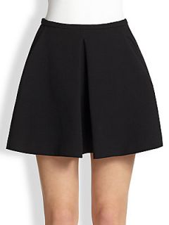 Roberto Cavalli Single Pleat Skirt   Black