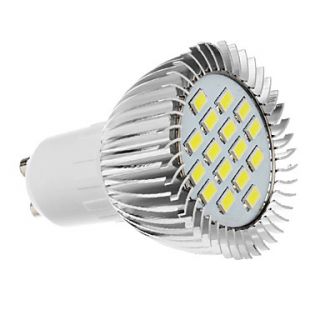 GU10 5W 16x5730SMD 420 450LM 5500 6500K Cool White Light LED Spot Bulb (220 240V)