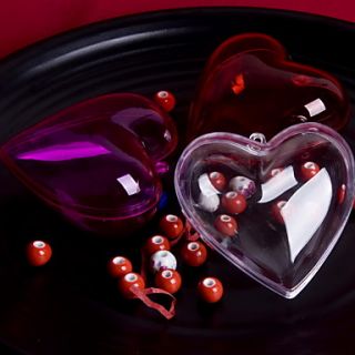 Plastic Heart Shaped Ball for Decoration(More Colors)