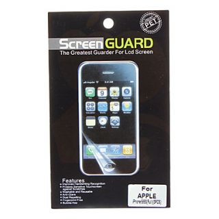 Three Pieces Packed Professional High Transparency LCD Film Gurad Set with Cleaning Cloth for iPhone 5/5S