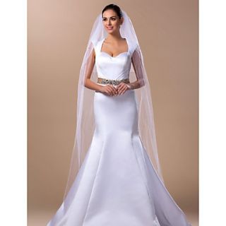 Two tier Cathedral Wedding Veil With Beading(More Colors)