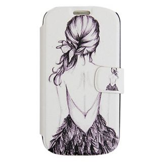 Girls Back Leather Case with Stand for Samsung Galaxy S3 I9300