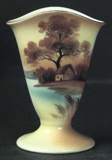 Noritake Tree In The Meadow Flared Vase, Fine China Dinnerware   Tree Behind Hou