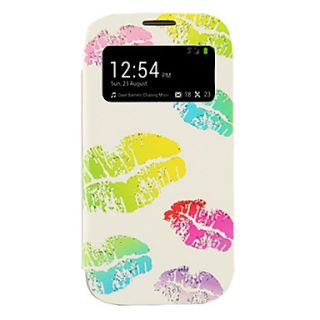 Colorful Lipstick PU Leather Case for Samsung Galaxy S4 I9500