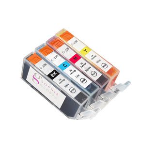 Sophia Global Compatible Ink Cartridge Replacement For Canon Cli 226 (remanufactured) (pack Of 4) (multiPrint yield Meets Printer Manufacturers Specifications for Page YieldModel 1eaCLI226BCMYPack of 4 (1 Small Black, 1 Cyan, 1 Magenta, 1 Yellow)This h