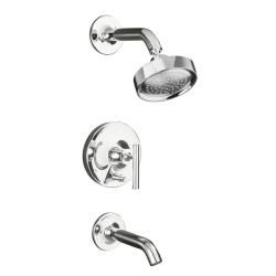 Kohler K t14420 4 bv Vibrant Brushed Bronze Purist Rite temp Pressure balancing Bath And Shower Faucet Trim With Push button Div
