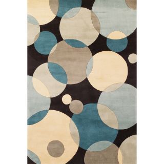 Carnival Wool Rectangular Rugs, Teal