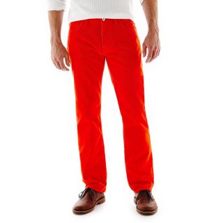 Corduroy Pants, Orange, Mens