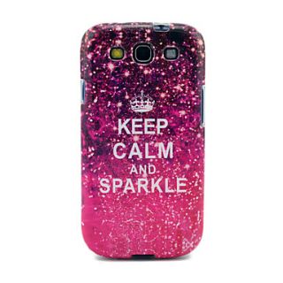 Keep Calm And Sparkle Glossy TPU Soft Case for Samsung Galaxy S3 I9300