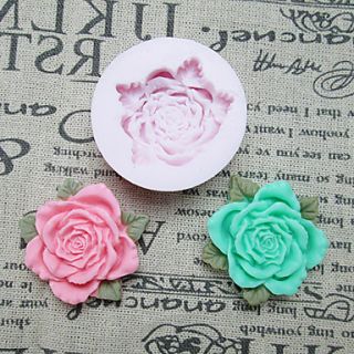 Flower With Leaves Silicone Mold Fondant Molds Sugar Craft Tools Resin flowers Mould Molds For Cakes