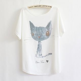 Korean Version Of The Cartoon Cat Loose Bat Shirt