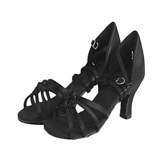 Womens Satin Dance Shoes For Latin/Ballroom Sandals