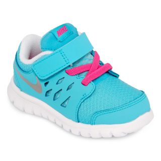 Nike Flex Run Toddler Girls Running Shoes, Silver/Pink, Silver/Pink, Girls
