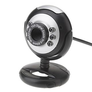 5.0 Megapixel 180 Degree Rotating USB Drive free Night Vision Webcam with Buil in Microphone