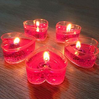 2Romantic Style Heart shaped Candle