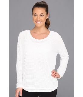 ALO L/S Layered Top Womens Workout (White)