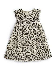 Burberry Toddlers Silk Leopard Print Dress   Leopard