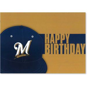 Milwaukee Brewers MLB Birthday Card