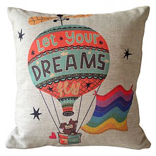 Ballon Bear Decorative Pillow Cover