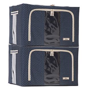 Modern 2 Piece Quilts and Clothes Storage Box (3 Color Available)