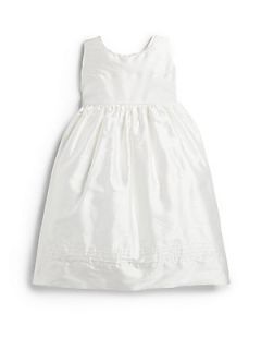 Isabel Garreton Toddlers & Little Girls Embroidered Silk Dress   White