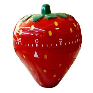 Strawberry Shaped 60 Minute Kitchen Cooking Mechanical Timer