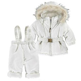 Boys Girls Winter Long Sleeve Fur PaddedCotton Twinsets for 70~100cm