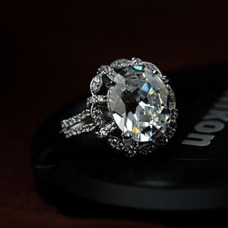 Special Alloy Silver With Rhinestone Womens Ring
