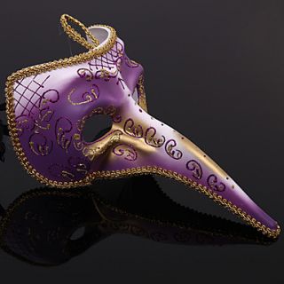 Venice Retro Style Long Nose Mens Carnival Masquerade Mask