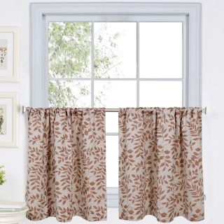 Serene Rod Pocket Window Tiers, Spice