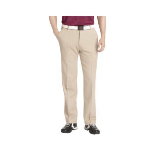 Izod Golf Classic Fit Flat Front Pants, R. Khaki, Mens