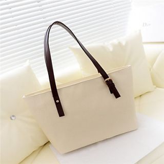 N PAI Womens Cream Simple Word Print Shoulder Bag(283712)