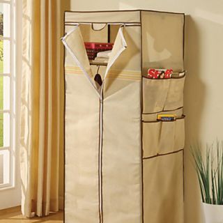 Modern Beige Mini Storage Cabinet For Clothes
