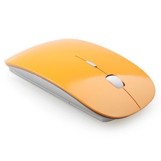 Ultra Slim USB 2.4GHz Wireless Mouse (Orange)