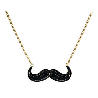 Mustache Pendant Long Chain Necklace