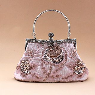 Freya WomenS Fashion Exquisite Retro Beaded Bag(Pink)