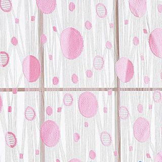 Romantic Dots And Circles Pattern Curtain Line(117W × 117L)