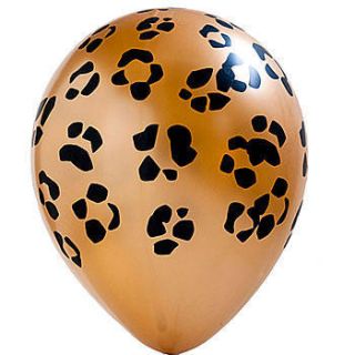 Wild Safari Balloons Leopard Print Pkg/100