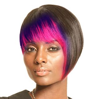 High Quality Synthetic Purple Bangs