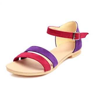 Leatherette Womens Flat Heel Comfort Sandals Shoes(More Colors)