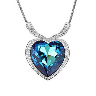 Xiaoguo Womens Elegant Heart Of Ocean Necklace(Screen Color)