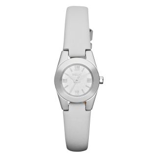 RELIC Payton Womens White Leather Strap Watch