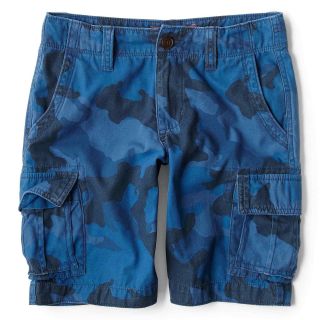 ARIZONA Camo Cargo Shorts   Boys 6 18, Slim and Husky, Sapphire Sparkle (Blue),