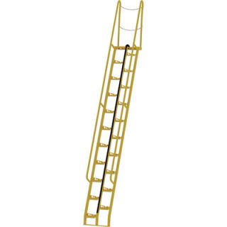 Vestil Alternating Tread Stairs   13 Ft. H, 68 Degree Angle, 21 Steps, Model#