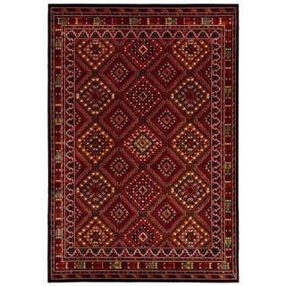Cir?? Palmer Geometric Rug (53 X 76) (MultiSecondary colors Antique cream, beige, clay, confederate grey, ivory, moss, onyx, ruby and terra cottaPattern GeometricTip We recommend the use of a non skid pad to keep the rug in place on smooth surfaces.All