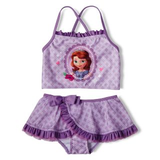 Disney Sofia 2 pc. Swimsuit   Girls 2 10, Purple, Girls