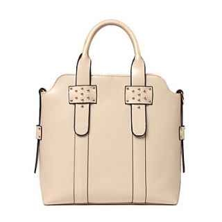 Global Freeman Womens Fashion Rivet Belt Decoration Leather Bag(Screen Color)